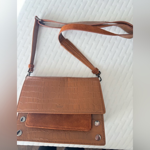 Hammitt AJ in cognac suede Crocco
